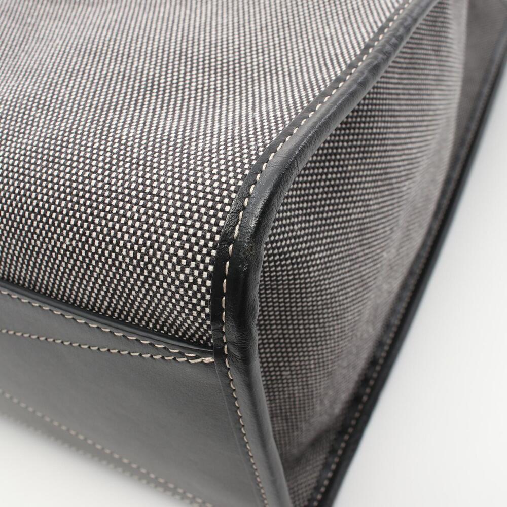 Burberry tote bag canvas leather gray black - Picture 6 of 9